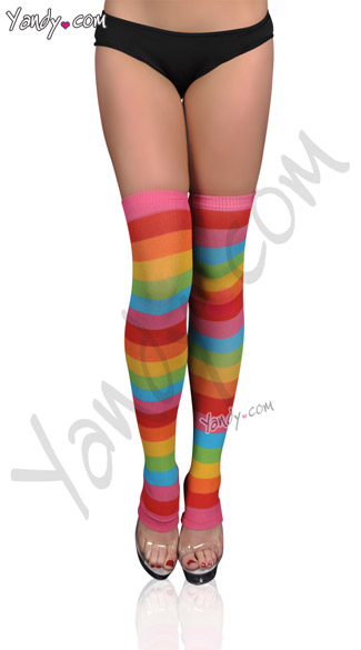 Rainbow Leg Warmers
