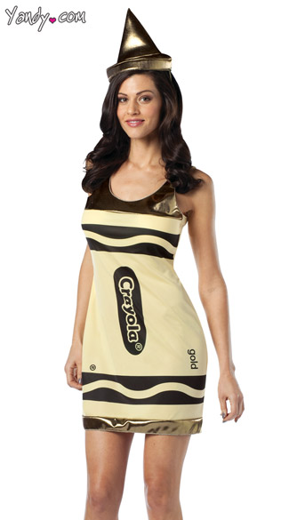 Metallic Gold Crayon Costume