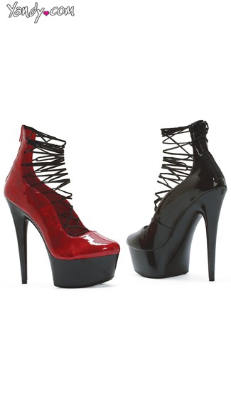 Accordion Strap Platform Pumps, Strappy Pumps