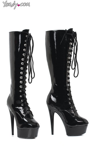 Lace Up Platform Boots, Stiletto Boots