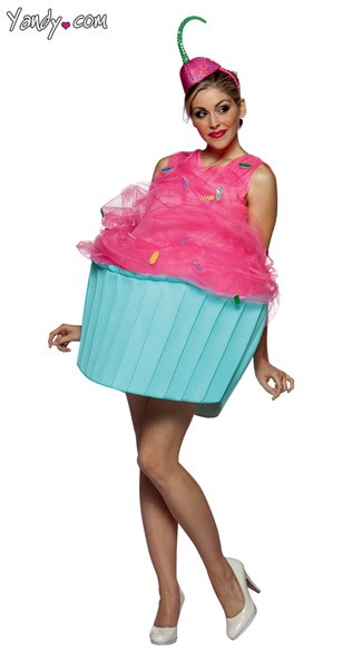 Sweet Eats Cupcake Costume Adult Cupcake Costume Pink Cupcake Girl
