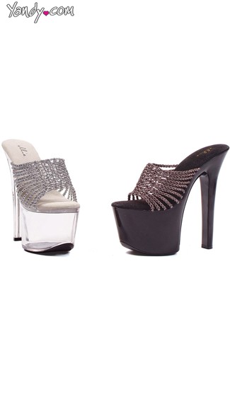 6\" Braided Strap Sandals, Pointed Stiletto Sandals