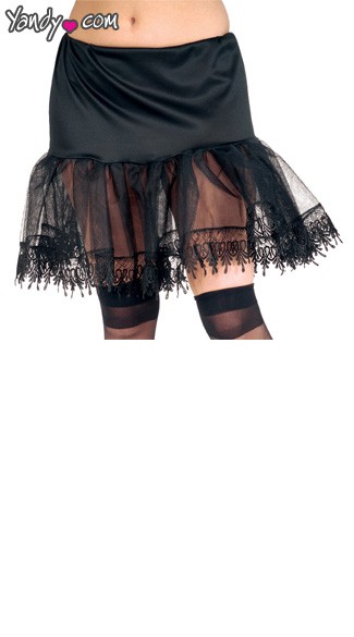 Black Petticoat, Tulle Petticoat, Petticoat Black
