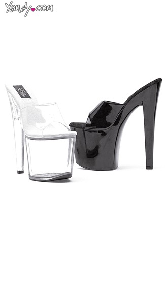 8\" Heel Slide On Mule, High Platform Mule