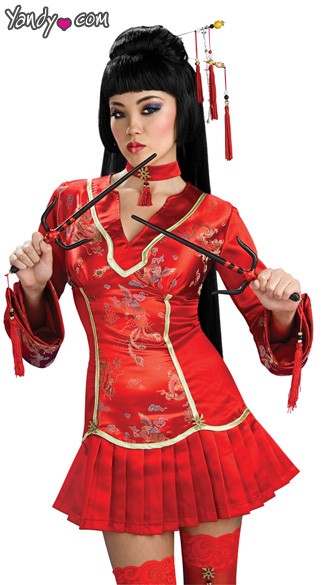 Geisha Tridents, Ninja Tridents, Geisha Tridents for Halloween Costume