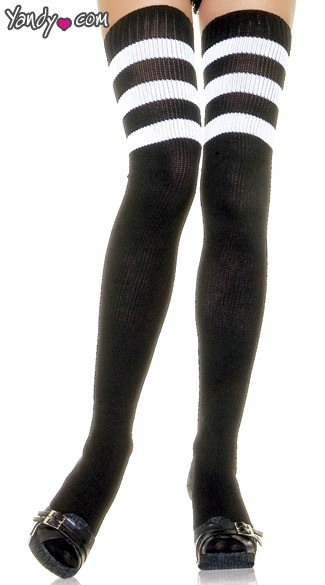 Athletic Ribbed Thigh Highs