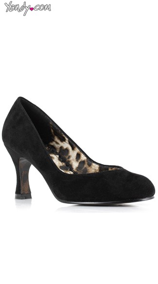 Sexy Secretary Pump, Black Closed Toe Heels, 3 Inch Heel - Yandy.com