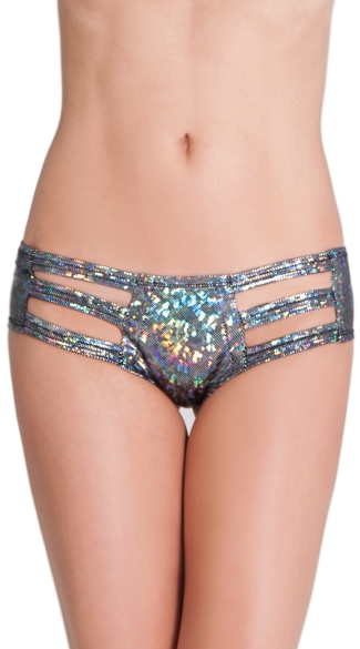 Cut Out Rave Short, Cut Out Boy Shorts, Neon Boyshorts