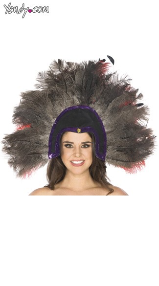 Grey Feather Headdress