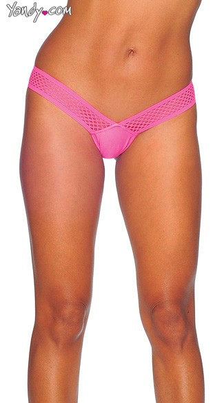 Micro Honeycomb Thong, Micro Thong, Fishnet Thong
