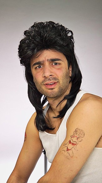 Black Mullet Costume Wig, Mullet Wig for Men, Black Mullet Wig