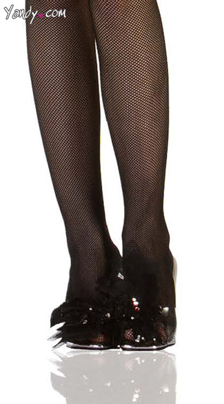 Black Swan Shoe Accessory, Black Feather Costume Accessory