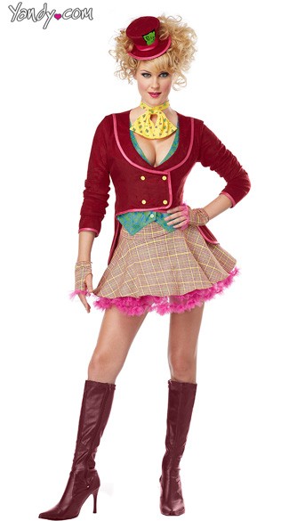 The Mad Hatter Costume, Adult Hatter Costume, Mad Hatter Sexy Costume