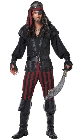 Men\'s Ruthless Rogue Costume, Men\'s Pirate Costume, Men\'s Sailor Costume