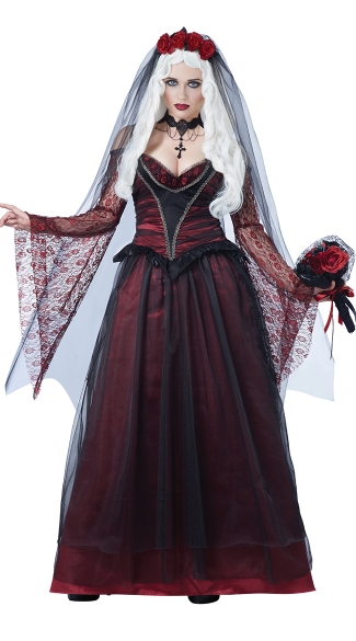 Immortal Vampire Bride Costume, Vampire Costume, Vampire Gown Costume