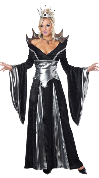 Malevolent Queen Costume, Dark Queen Costume, Silver Queen Costume