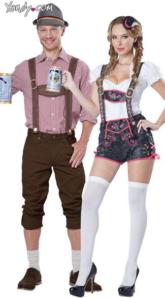 Flirty Lederhosen Costume, Sexy German Costume, Sexy Beer Girl Costume, Men\'s Lederhosen Costume Kit, Men\'s Oktoberfest Costume, Men\'s Beer Costume