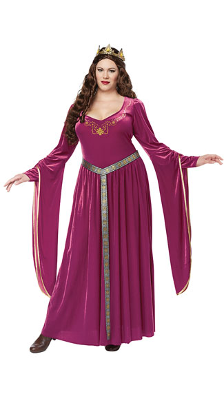 Plus Size Pretty Lady Guinevere Costume, Plus Size Guinevere Costume, Plus Size Queen Costume