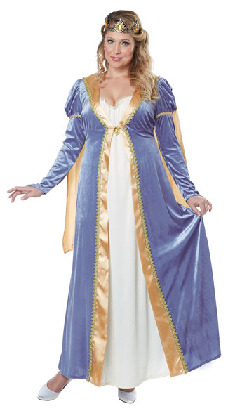 Plus Size Elegant Empress Costume, Plus Size Queen Costume, Plus Size Medieval Costume