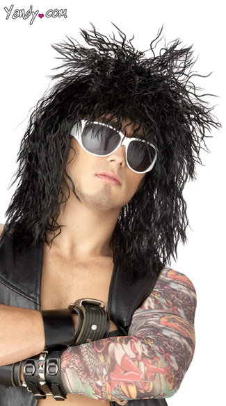 Rockin Dude Wig, Hair Band Costume Wig