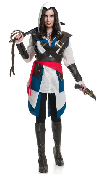 Cutthroat Pirate Girl Costume, Assassin\'s Creed Costume, Pirate Costume