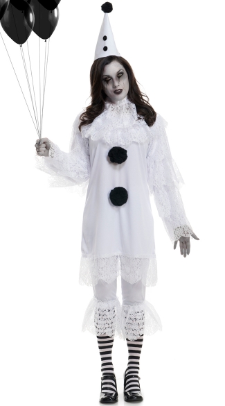 Girly Heartbroken Clown Costume, Clown Costume, Circus Costume