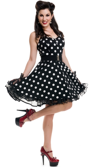 Pin Up Polka Dot Cutie Costume Sexy S Costume Pin Up Dress Costume