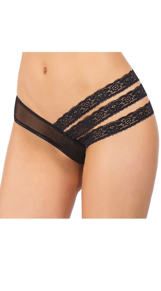 Double Take Black Mesh Panty, Womens Panties, Hot Panties