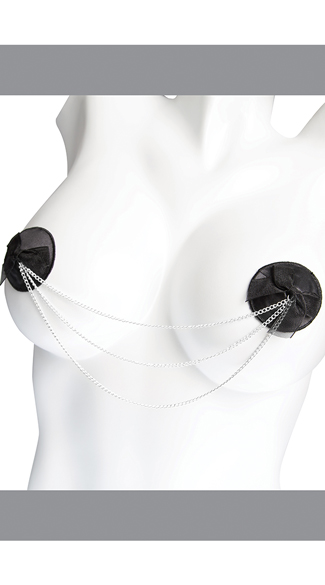 Chain Pasties, Faux Leather Pasties, Nipple Pasties