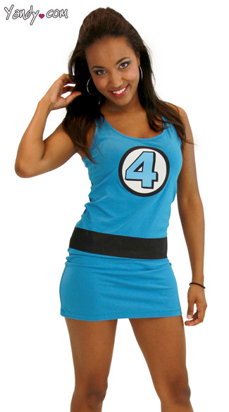 Fantastic Four Sue Storm Tank Dress, Fantastic Four Costume, Sue Storm Costume