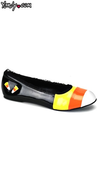 Candy Corn Flat Shoes