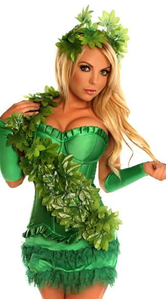 Ivy Vixen Costume, Green Ivy Costume, Female Superhero Costume