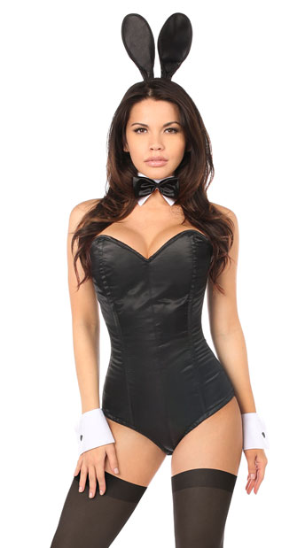 Tuxedo Bunny Corset Costume, Sexy Bunny Costume - Yandy.com
