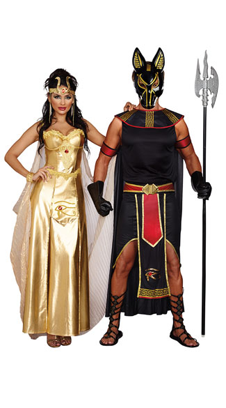Golden Egyptian Gods Couples Costume Goddess Of Egypt Costume Cleopatra Costume Sexy