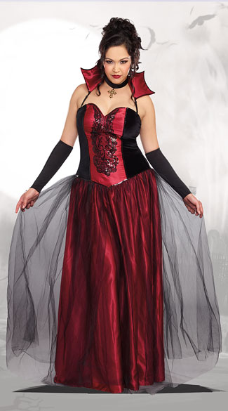 Plus Size Bloody Beautiful Vampire Queen Costume, plus size vampire costume, plus size sexy vampire costume, plus size vampire queen costume, plus size sexy vampire queen costume