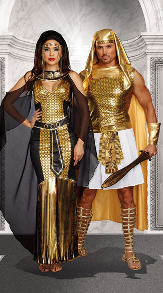 Egyptian Fantasies Couples Costume Egyptian Queen Costume