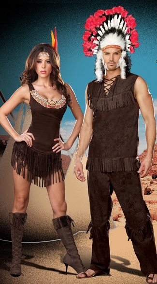 Tribe Hotties Couples Costume Sexy Indian Couples Costume American 