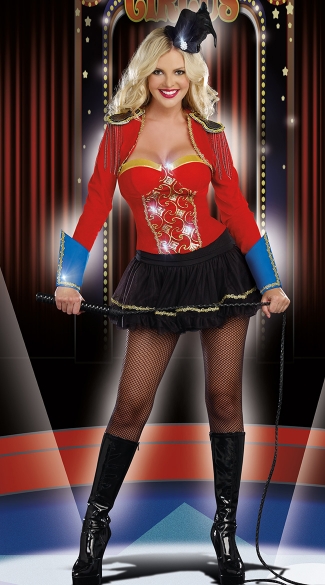 Big Top Showstopper Costume, Female Ring Leader Costume, Female Ring Master Costume