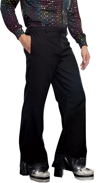 Men\'s Disco Pants with Sparkling Cuffs, Mens Halloween Costumes, Disco Costume Ideas