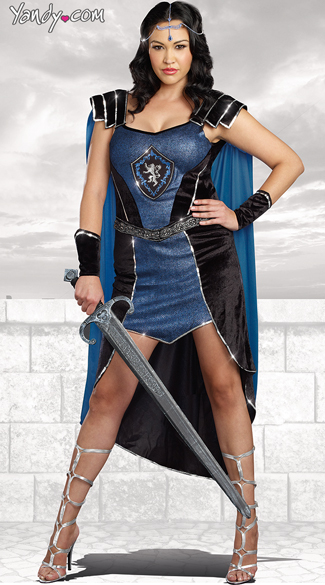 Plus Size King Slayer Costume, Plus Size Knight Costume, Plus Size Medieval Costume