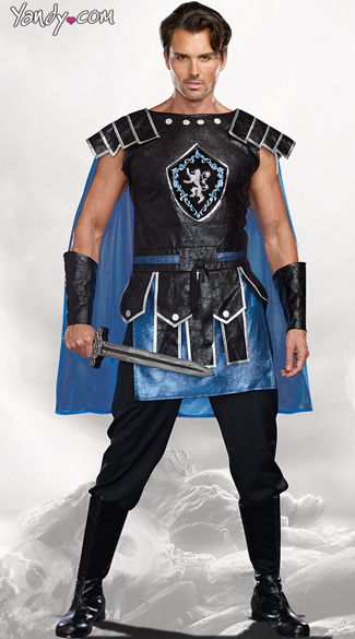 Men\'s King Slayer Costume, Men\'s Blue King Slayer Costume, Men\'s Knight Costume
