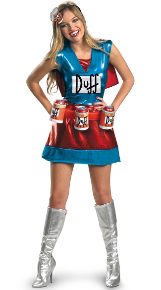 Darling Duffwoman Costume, Sexy Simpsons Costume, The Simpsons Costume