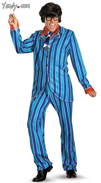 Deluxe Austin Powers Carnaby Suit Costume, Mens Austin Powers Costume, Austin Powers Movie Costume