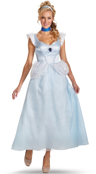 Classic Cinderella, Cinderella Adult Deluxe, Princess Costume, Adult Cinderella Costume