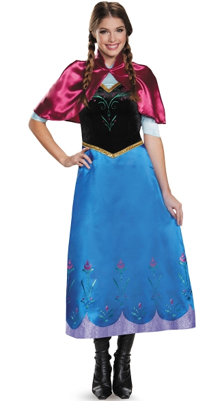 Frozen Princess Anna Costume, Adult Frozen Costume, Disney Princess Costume