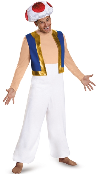 Men\'s Toad Stool Costume, Mario Brother\'s Costume, Toad Halloween Costume, Toad Stool Costume