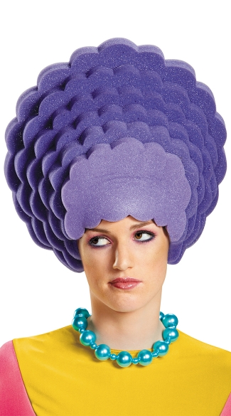 Patty Bouvier Foam Wig, Simpsons Costume, Simpsons Wig
