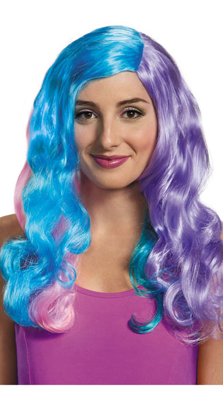 Princess Celestia Wig, My Little Pony Wig, Curly Pastel Wig