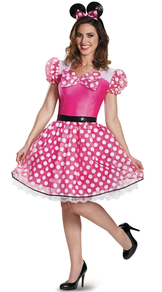 Minnie Mouse Halloween Costume, Sexy Minnie Costume, Minnie Mouse Adult Costume, Pink Minnie Mouse Costume
