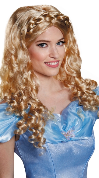 Adult Cinderella Movie Wig, Cinderella Movie Adult Wig, Blonde Wig, Long Wig